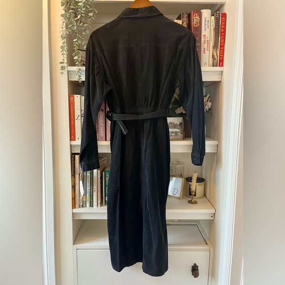 NWT VINTAGE Carroll Reed Black Corduroy Dress - Picture 8 of 8